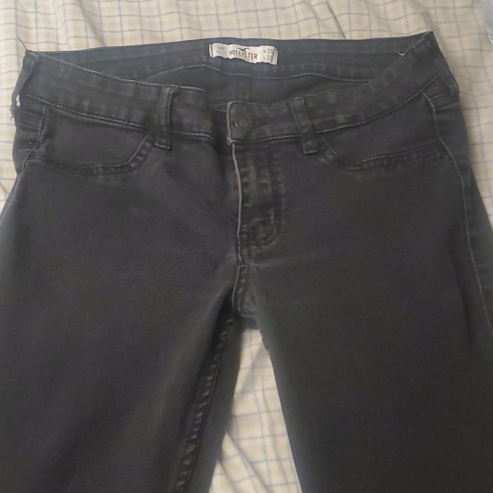 Hollister size 9 regular black jeans